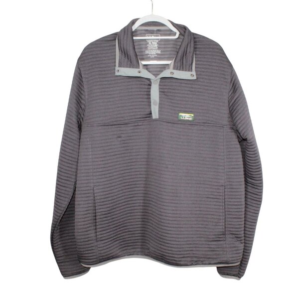 LL Bean Airlight Knit Pullover Sweater Alloy Gray Heather Size XL - Picture 1 of 8